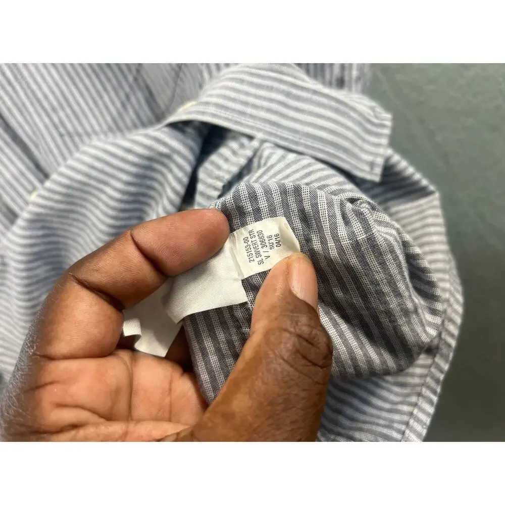Banana Republic Dress Shirt Men's Classic Fit Striped SIZE Medium